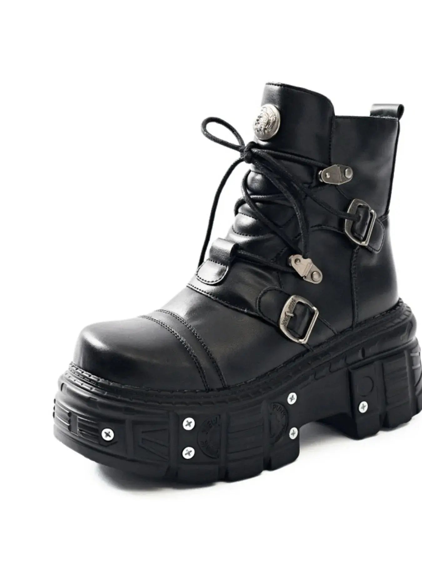 Lace Up Platform Boots.